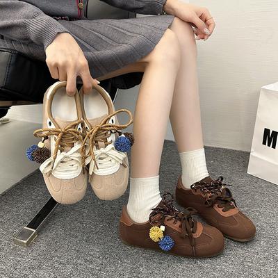 Сосновая шишка новая внутренняя высота увеличение ретро мягкая подошва балетные тренировочные туфли 2025 новый тренд дышащие Forrest Gump кеды женщины