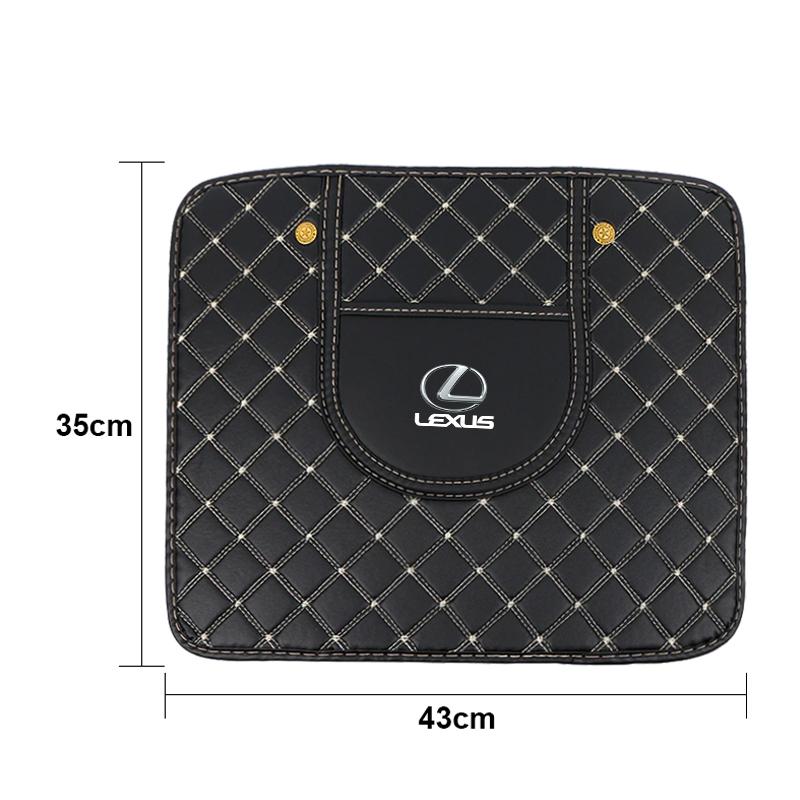 Interior Stickers PU Leather Car Anti-Kick Mats Auto Seat Back Protector Cover Styling For Lexus ES RX LS IS NX CT LX IS250 IS20