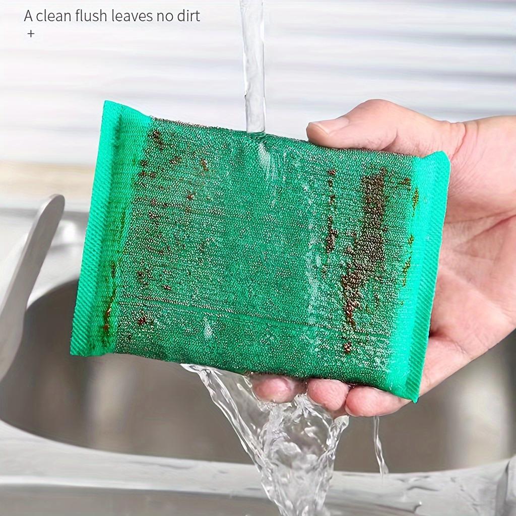 1/3/6 шт., кухонная губка для мытья посуды, не повреждает кисть для кастрюли, артефакт для кастрюли, бытовая двусторонняя чистящая губка, салфетка для кухонного скраба,