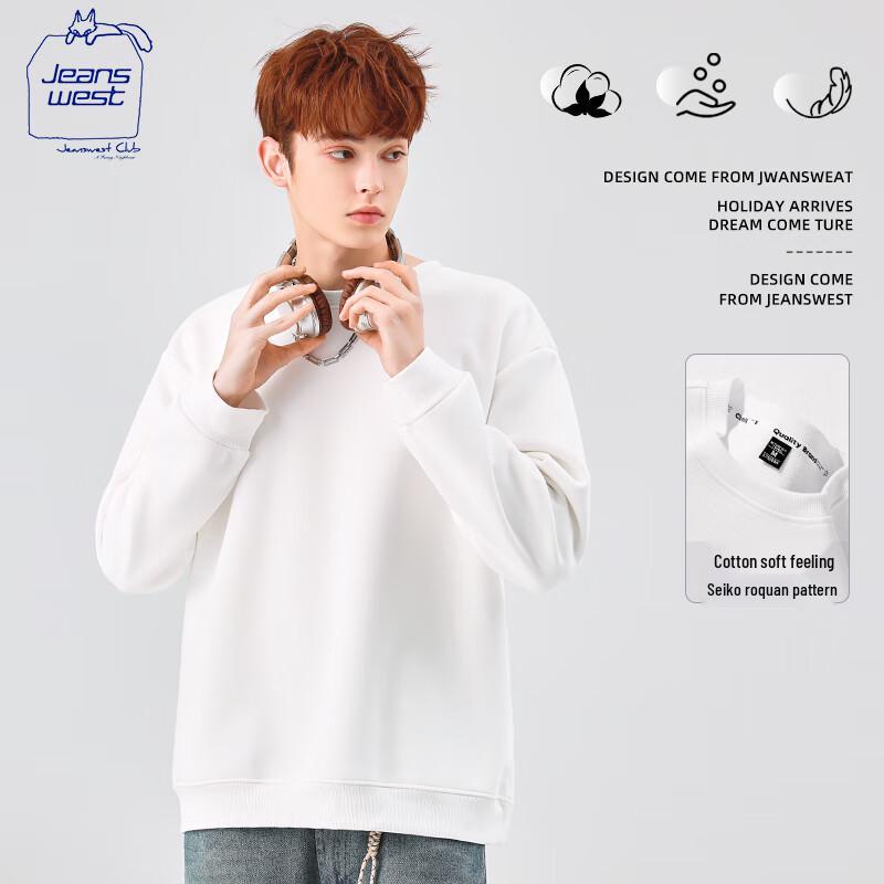 JEANSWEST CLUB Men's Casual Crewneck Sweatshirt