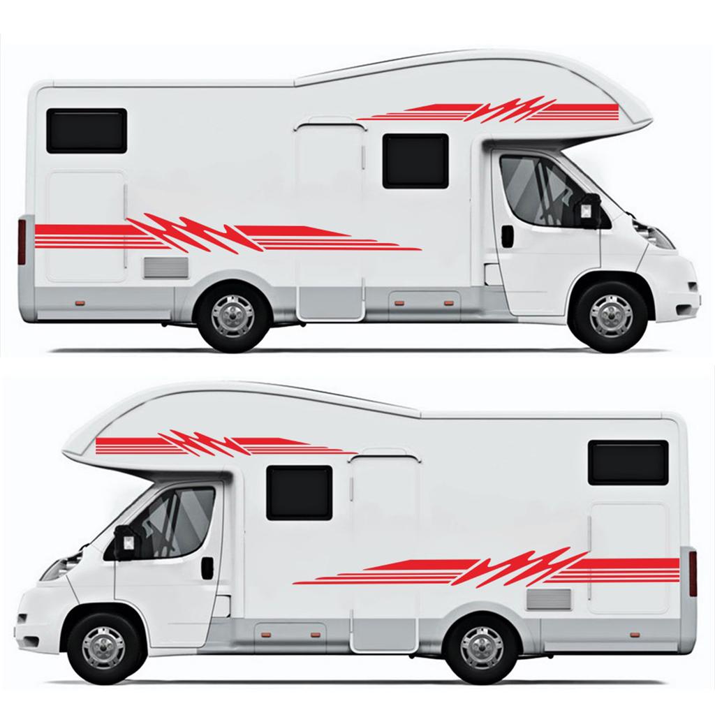 Наклейка на дом на колесах Караван Путешествие Трейлер Кемпер Ван Полосы Графические наклейки Наклейки на автомобиль Автомобиль