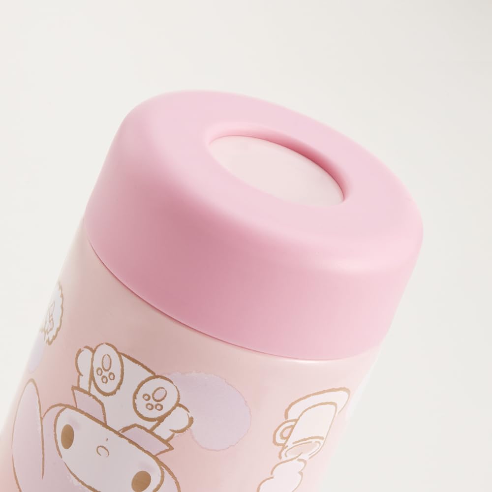 Легкая бутылка для воды Skater из нержавеющей стали, однослойная кружка, бутылка для комнатной температуры, 350 мл, одно нажатие, прямое питье, My Melody Sanrio