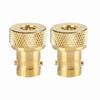 2 Pcs Gold BNC Female To SMA Male Convert Adapter Connector
