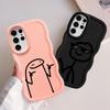 Крутой Чехол-Крышка для Телефона с Мягким Рисунком 'Cool Line People' для Samsung Galaxy S22 Ultra S24 S20 FE S21 S25 S23 Plus A25 A26 A34 A54 A35 A55 A24 A36