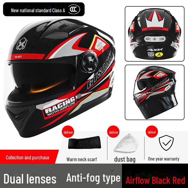 Шлем для электрического мотоцикла с сертификатом A1 3C — всесезонный, теплый, зимний, унисекс, полный шлем