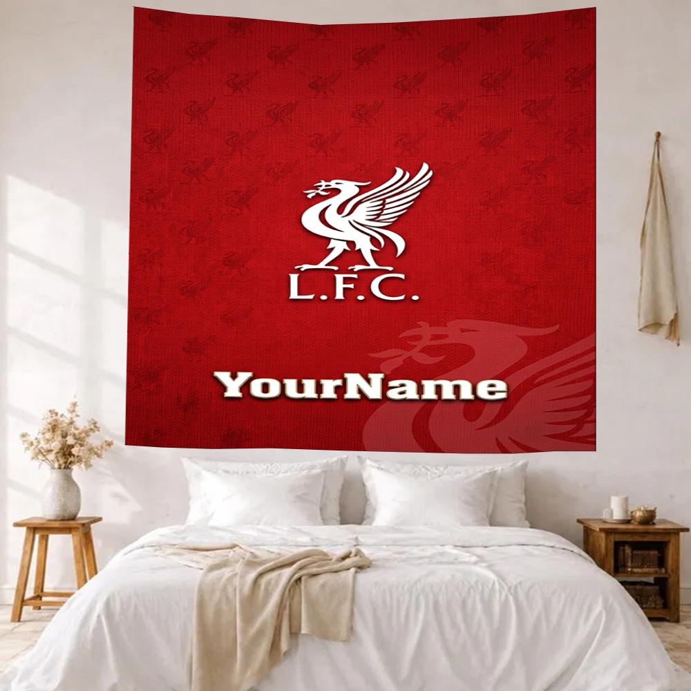 Liverpool Custom Your Name Wall Decor Tapestry Art For Pet Memorial Birthdaywedding Party Backdrop Family Gift