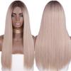 Long Straight Blond Hair Synthetic Wigs for Women’s Natural Mid-Part Wigs for Girls Heat-resistant Fiber Natural Wigs