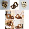Wooden Intertwined Double Hearts Ornament Memorial Gift Keepsake For Festive Gift