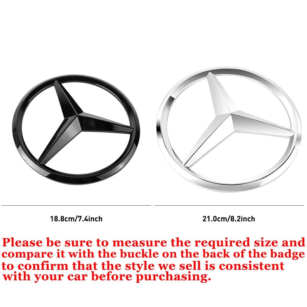 For Mercedes Benz Car Accessories Front Hood Grille Emblem Cover Auto Decoration Sticker for Mercedes Benz W204 W176 W212 A C E