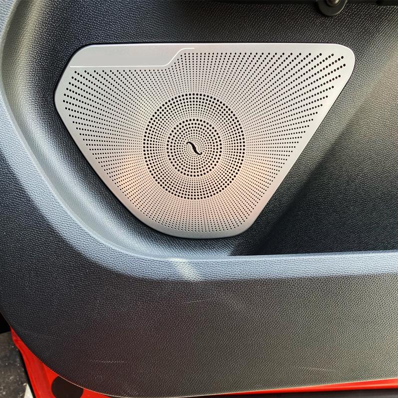 Для Citroen C5 Aircross 2017-нержавеющая дверная панель автомобиля, панель громкоговорителя, крышка динамика, накладка на рамку, наклейка, литье