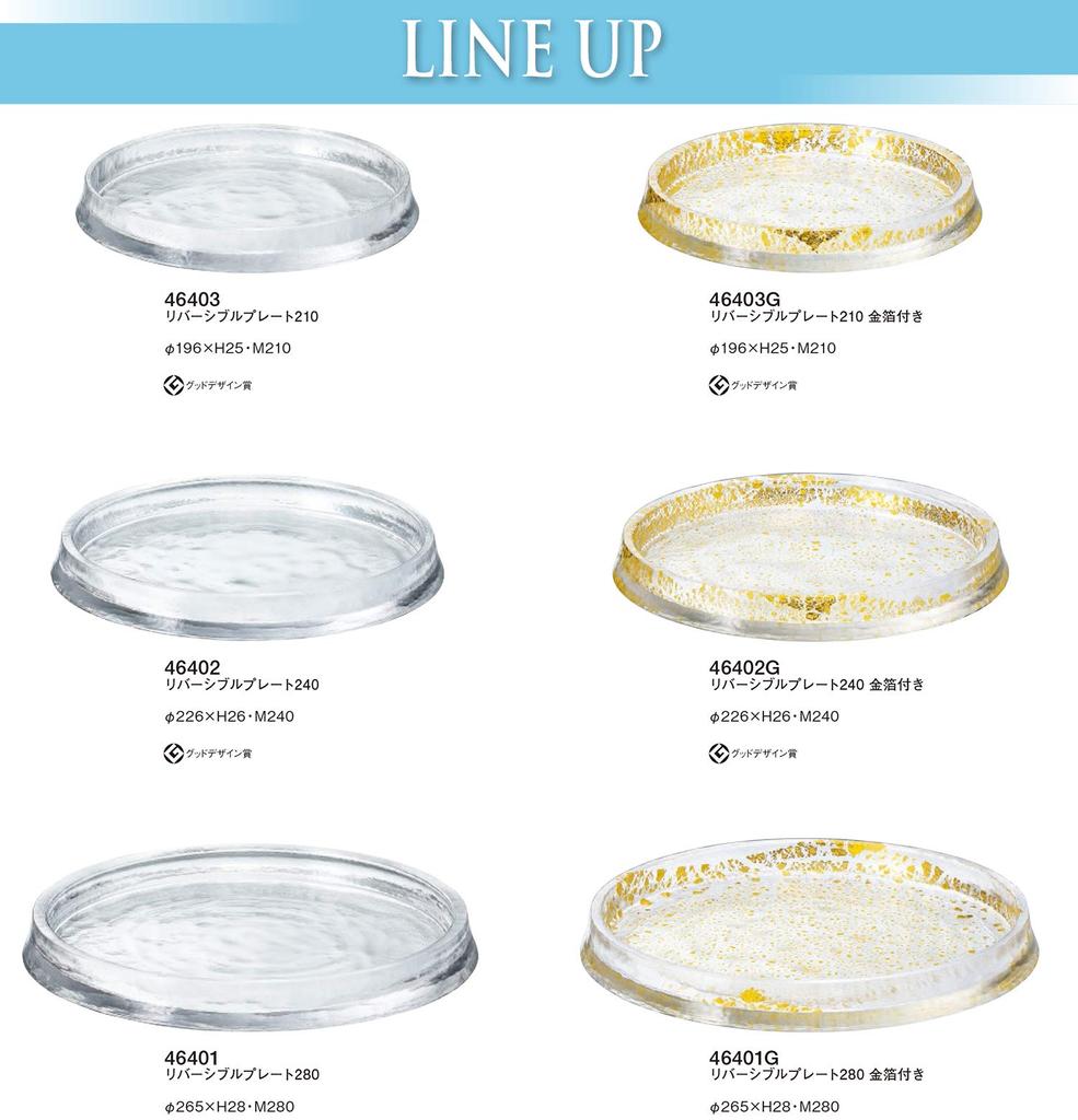 Toyo Sasaki Glass Glacé Reversible Plate 240cm, Made in Japan, Good Design Award Winning, Large Round Plate, Glass Dish, Tableware, 46402