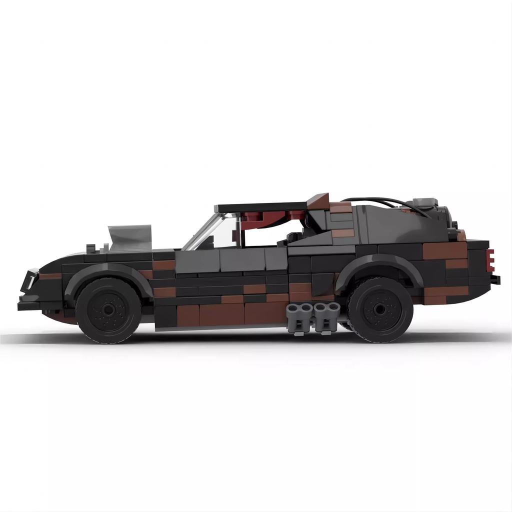 MOC Technical Car Movie Mad Max V8 Interceptor Muscle Car 8 Stud Vehicles Sets Building Blocks Kid Toys Christmas Gift