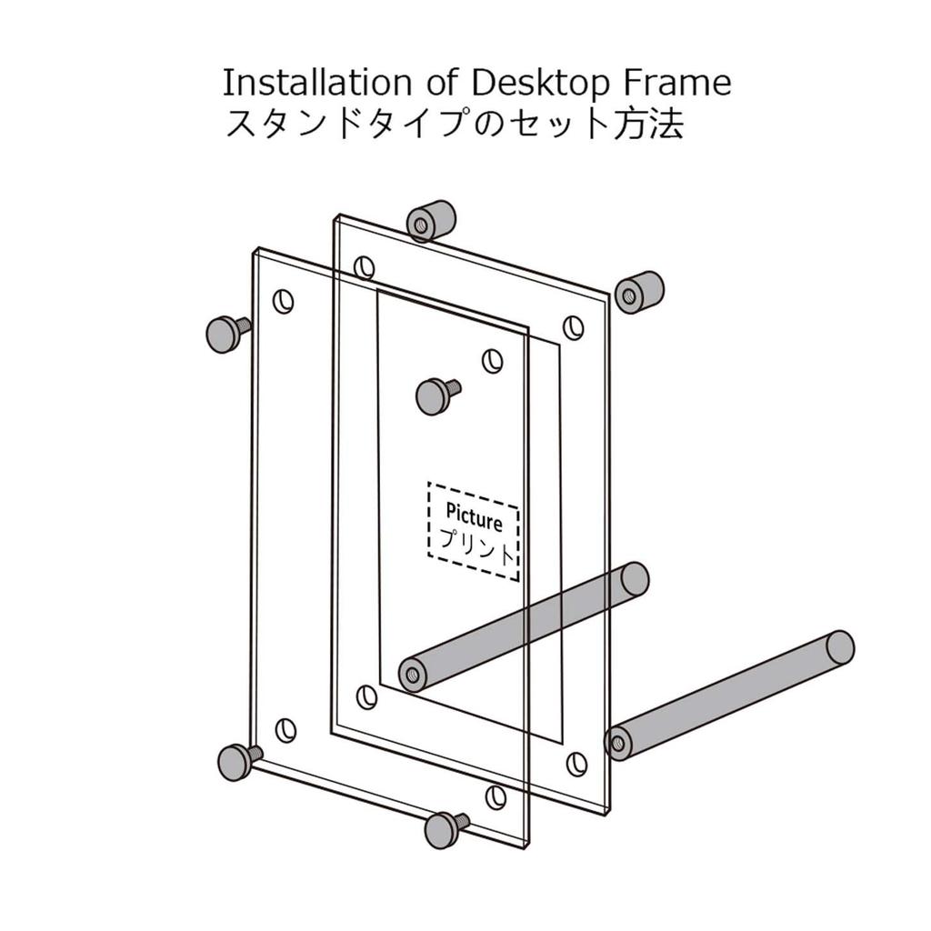 NIUBEE Акриловая фоторамка для настенного монтажа, стильная рамка 2L, рамка, подставка, тип, рамка, рамка, горизонтальная/вертикальная, прозрачная,