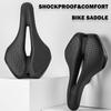 Bicycle Saddle Lightweight Non-Slip PU MTB Road Bike Saddle Shockproof Breathable Hollow Cycling Seat Cushion