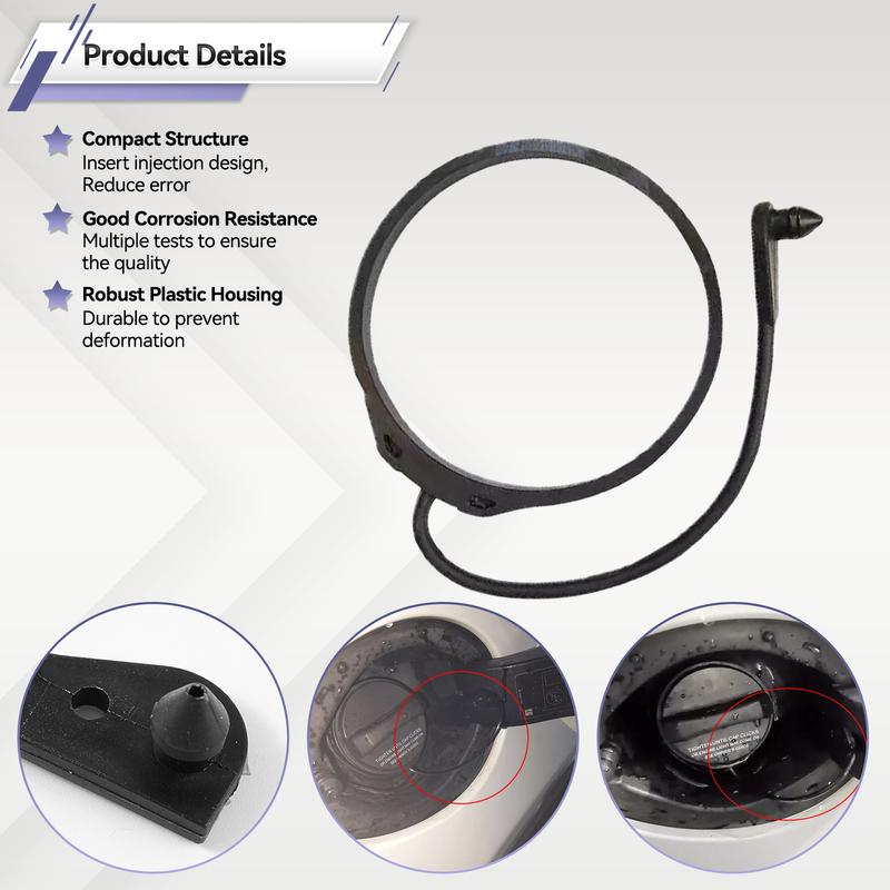 #LR053665 LR053666 Fit For Land Rover Discovery Range Rover Sport Evoque Jaguar XF Fuel Filler Gas Rope Cap Tether Rubber Strap