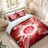 Bedding Set 1 Duvet Cover 2 Pillowcases FC St. Pauli Football Print Bedroom Home Decoration