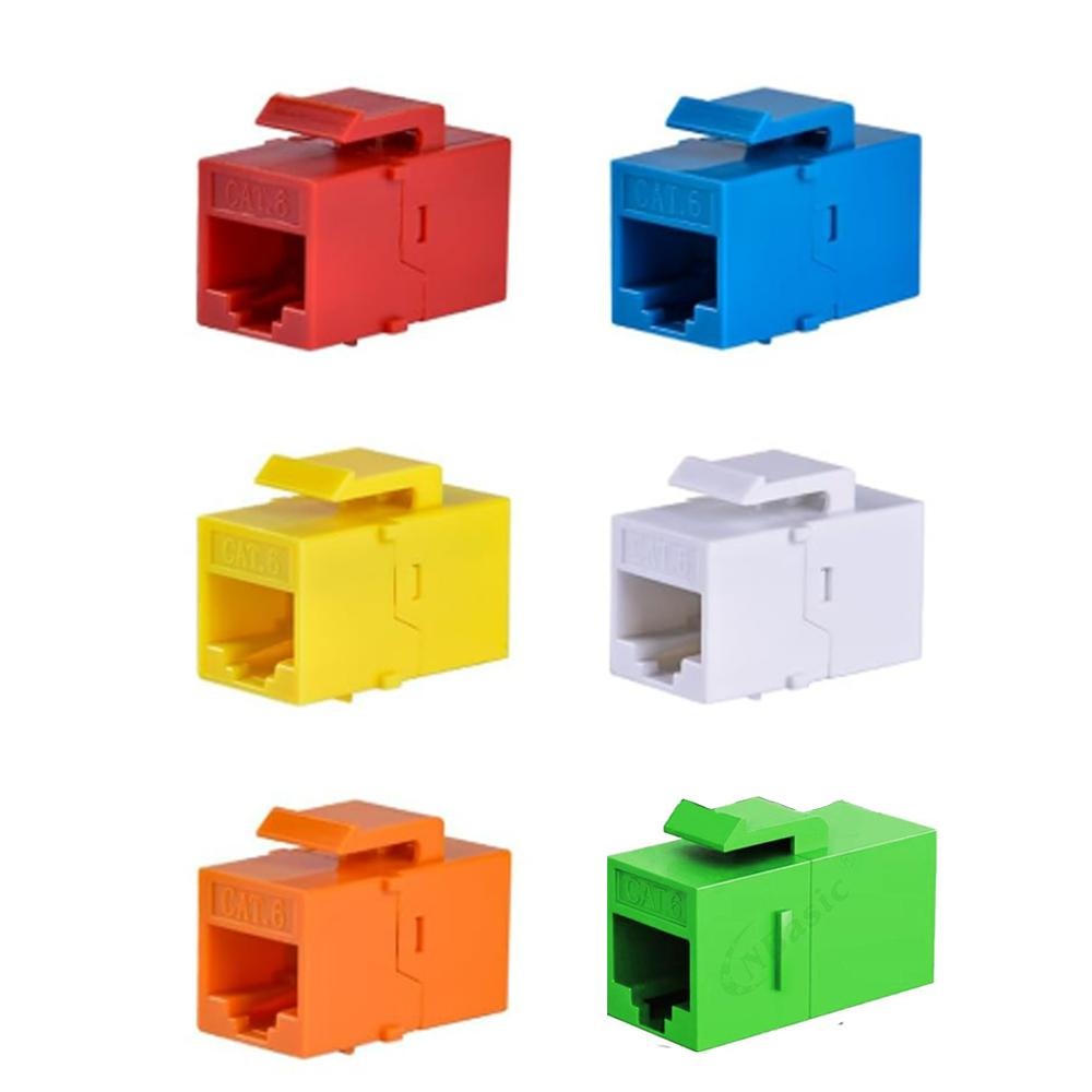 Для RJ45 CAT6 Keystone Муфта Гнездо-Гнездо Вставка Прямая Муфта CAT6 Keystone Цветной Сетевой Прямой Соединитель