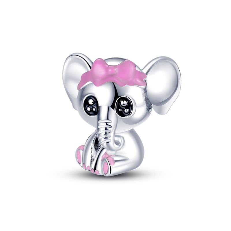 Beads Copper Silver Plated Beaded Accessories Diy Bracelet Pendant Accessories Animal Owl Rabbit Source