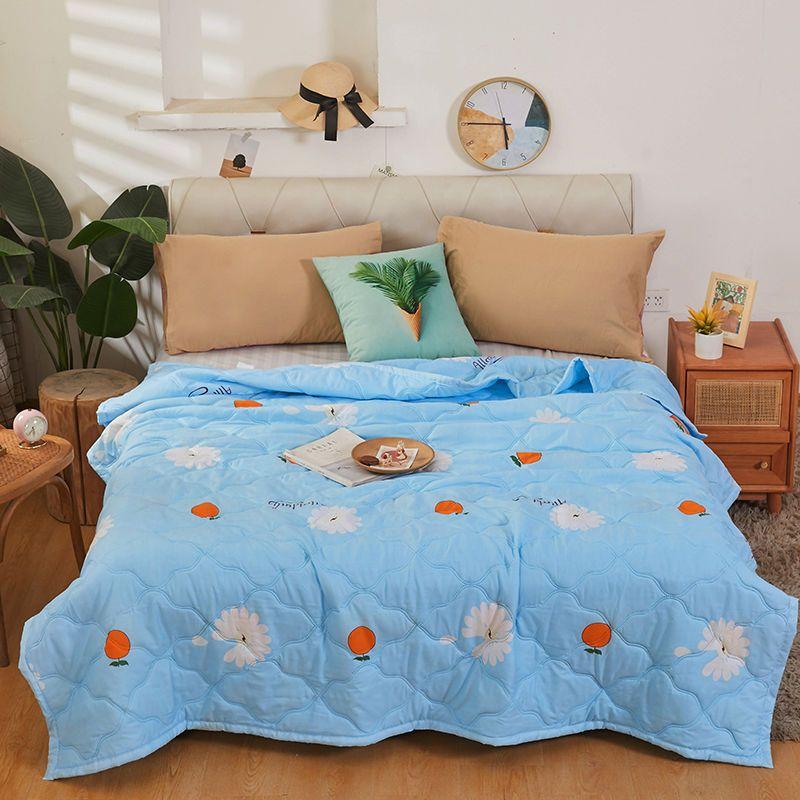 Летнее тонкое стеганое одеяло с мультяшным принтом, детское покрывало, кондиционер, одеяло, одноместное, двуспальное, размер Queen King Size