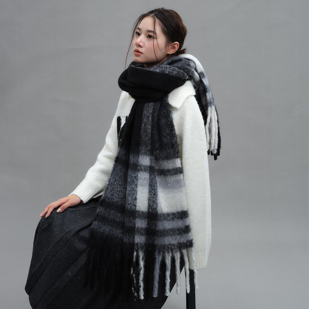 Winter New Babag Imitation Cashmere Scarf Student Atmosphere Versatile Scarf Thickened Warm Shawl