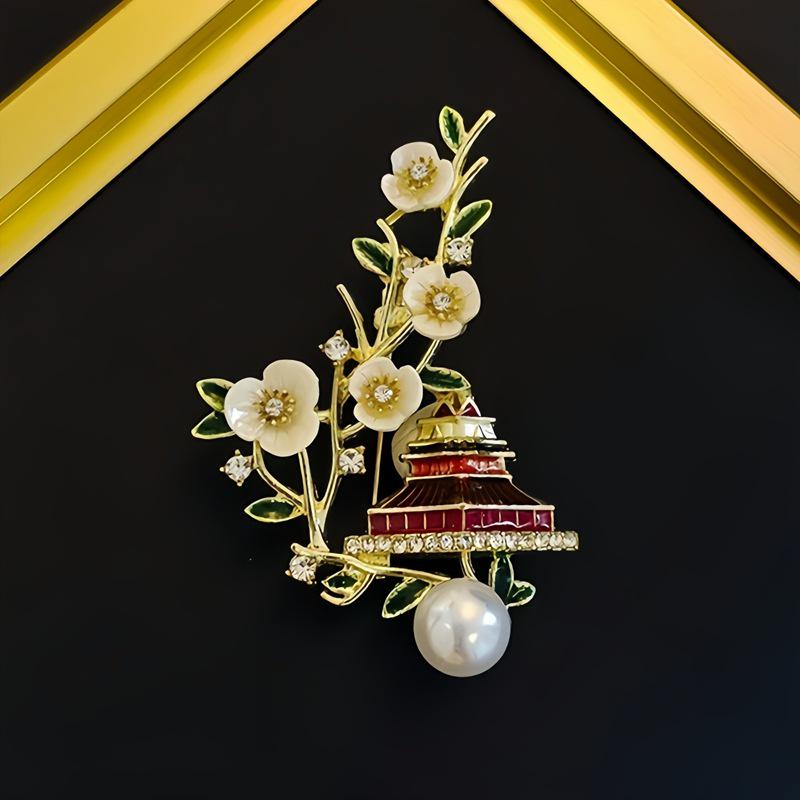 Элегантная китайская ретро эмалевая брошь Феникс и Бабочка для женщин