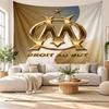 Olympique Lyonnais FC Wall Tapestry, Soft Fabric Wall Hanging, Decorative Backdrop For Bedroom Home Wall Art