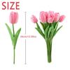 10Pcs Rustic Simulated Tulip Flower Silk Flower Artificial Tulip Flowers  Home Decoration