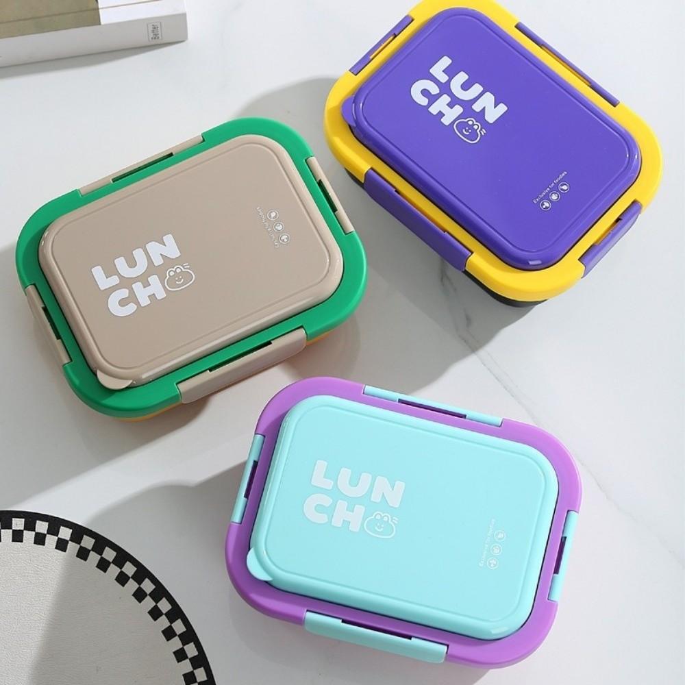 With Fork and Spoon Lunch Box Reusable Leakproof Food Storage Box High Capacity 1300 ml Insulated Lunch Container Box Worker