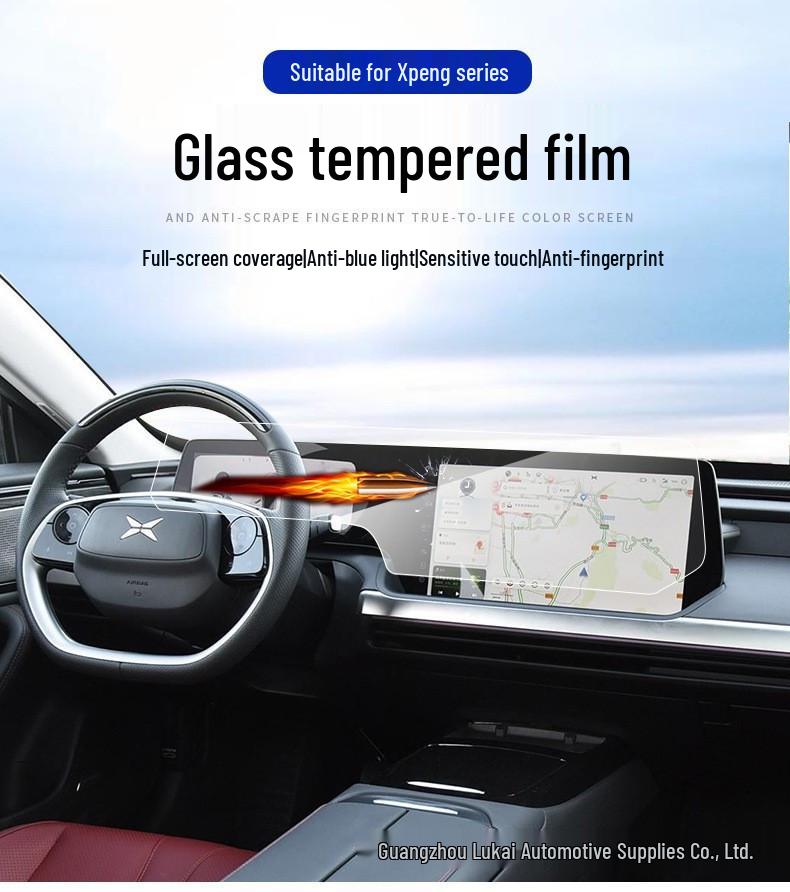 Защитное стекло для экрана навигационной системы Xiaopeng G6/P5/P7/G3i (Модели 22-23)
