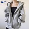 Huili Women's Fleece-Lined Hooded Zip-Up Hoodie