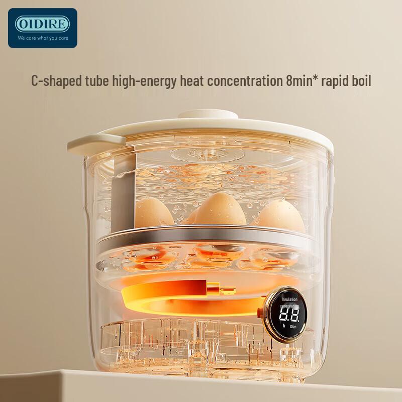 OIDIRE Smart Automatic Egg Cooker & Steamer CN plug (adapter included)