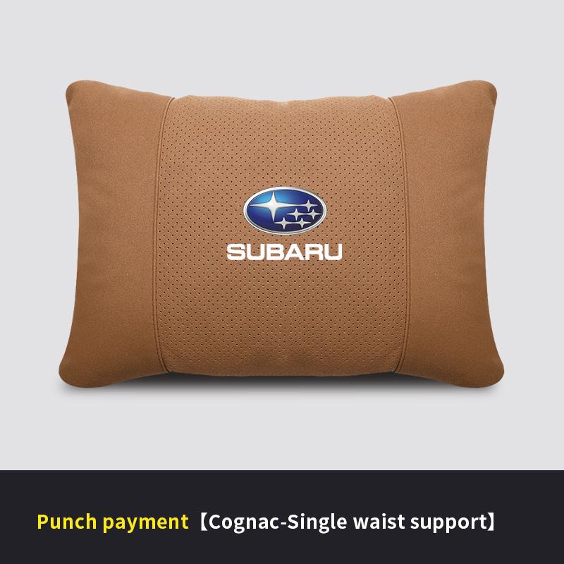 For Subaru STI Brz Ascent Forester Impreza Legacy Outback WRX XV Suede Car Headrest Neck Support Seat Lumbar Cushion Neck Pillow yu0