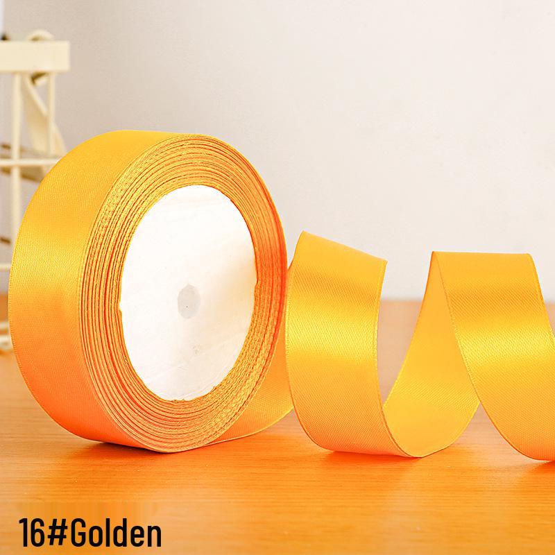 Полиэстеровая атласная лента 2,5 см для подарочной коробки и аксессуаров для волос