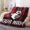 1PC Custom Name Afc Bournemouth Patterned Flannel Blanket Suitable For All Seasons for Home Decor Warmth and Comfort Gifts Holiday Present