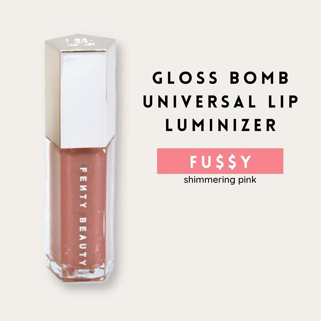 FENTY BEAUTY BY RIHANNA Блеск для губ Universal Lip Luminizer - FUSSY - Мерцающий розовый 9 мл (х 1)