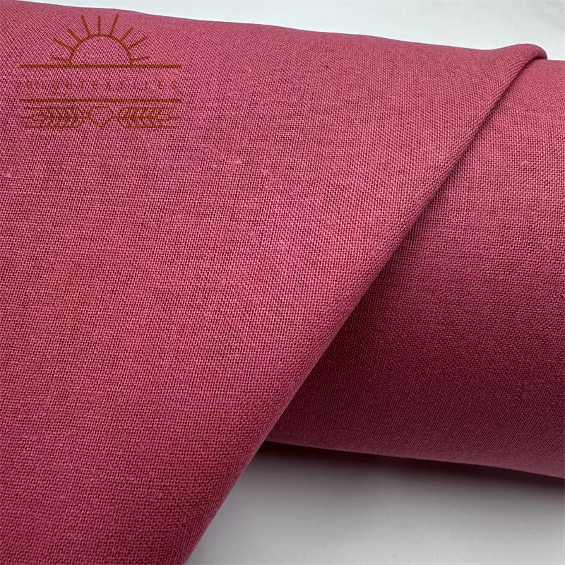 EcoFriendly Blended Linen Cotton Fabric for Garments and Home Textiles