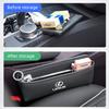 For Lexus RX330 IS250 Ct200h ES300h NX300h RX350 IS300h RX400h LS Car Seat Gap Storage Bag Auto Interior Decoration Organizer