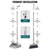 Effortless Home Cleaning with 3 in 1 Design Long Handled Floor Brush and Dustpan Set for All Surfaces