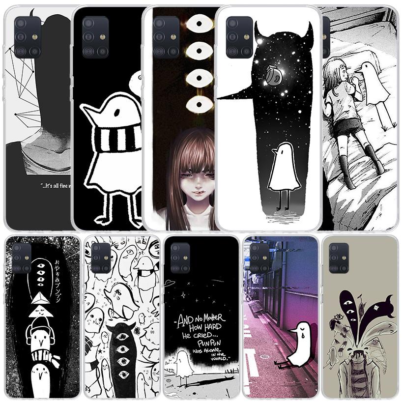 Oyasumi Punpun Soft Cover for Samsung Galaxy A12 A22 A32 A52 A72 A02S Phone Case Note 20 Ultra 10 S10 Plus A51 A71 A50S A20S A10