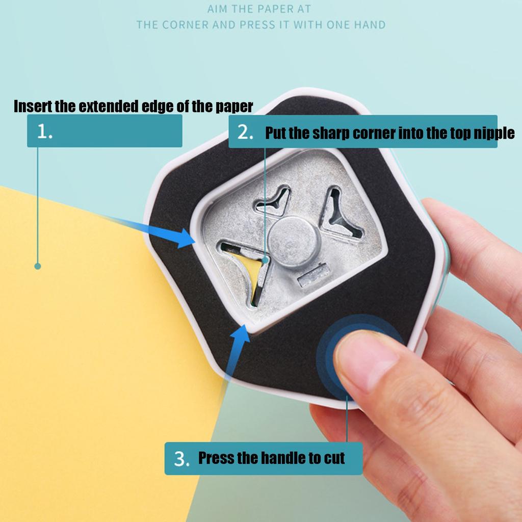 Corner Rounder Punch 3 Way Corner Cutter for Paper Craft Laminate DIY