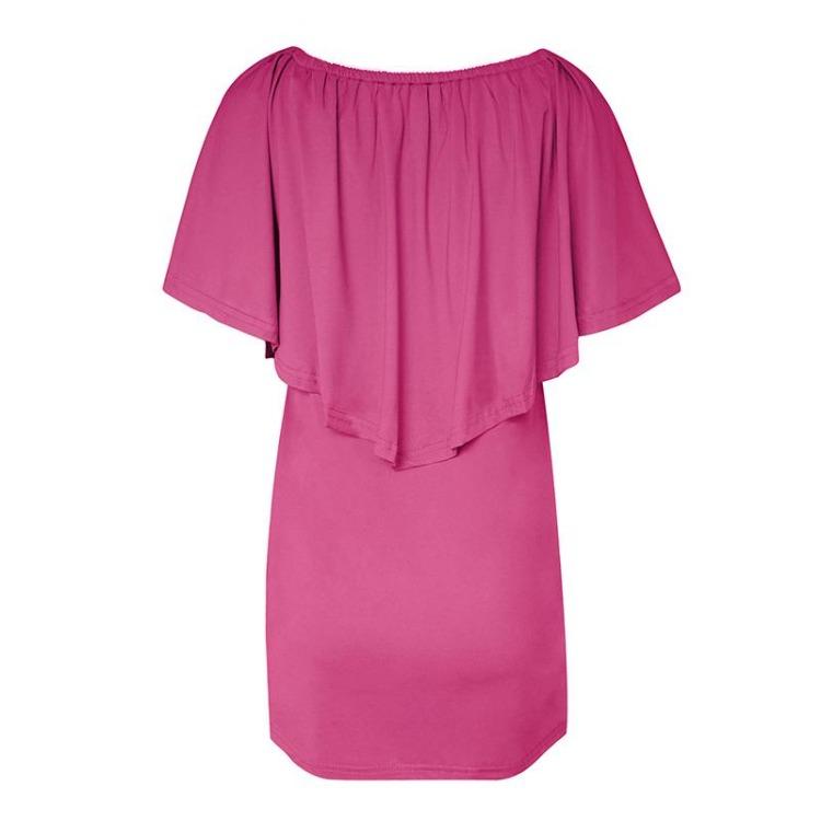 Летнее женское платье с открытыми плечами, свободного кроя, с короткими рукавами, кисточками, облегающая бедра короткая юбка