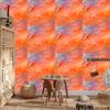 Peach, coral and red ink wallpaper 50x1000