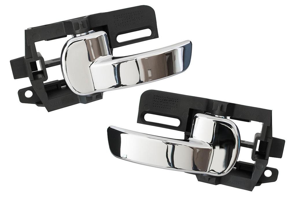Nissan Qashqai 2007- interior door handle front = rear CHROME left + right 2 pcs SET
