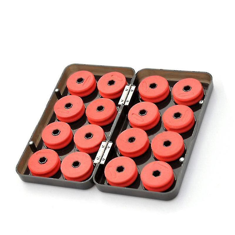 16pcs Foam Spools Line Box Winding Board Fishing Line Shaft Fishing Lure Hook Rig - J