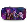 Kpop Themed Pencil Case Kids Teens Boys Girls Nylon Stationery Bag Cartoon Style School Organizer