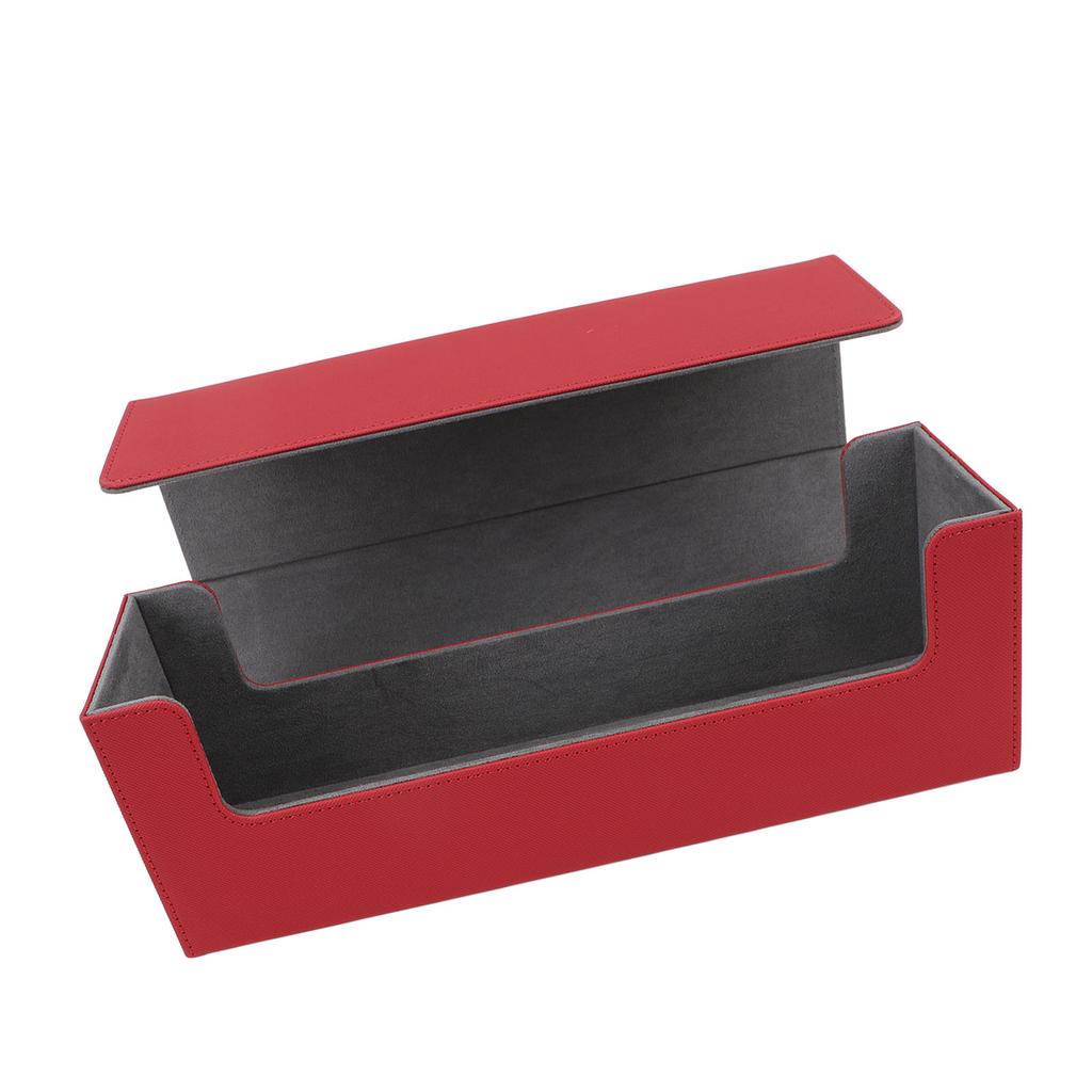 Card Storage Box Multipurpose PU Leather Large Capacity Magnetic Closure Card Deck Case for 400