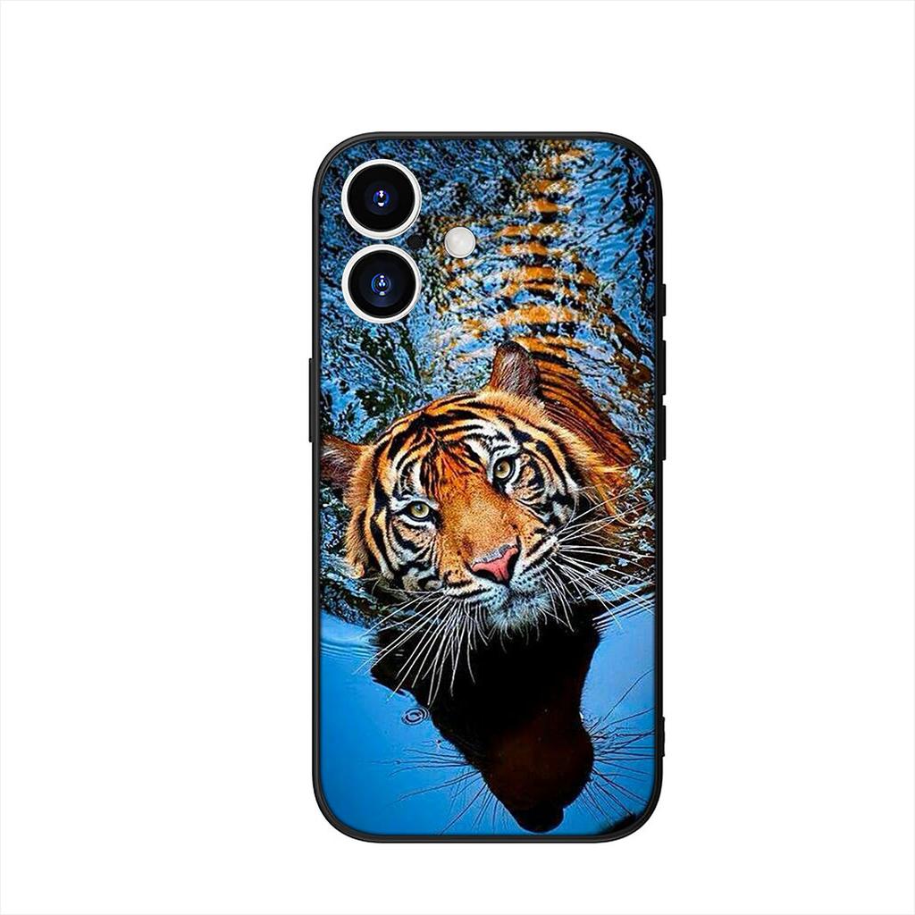 Чехол для телефона Apple iPhone 17 16 15 11 Pro XS Max XR 6 7 8 Plus + SE 2020 5 16E Чехол Тигр Животное Корпус