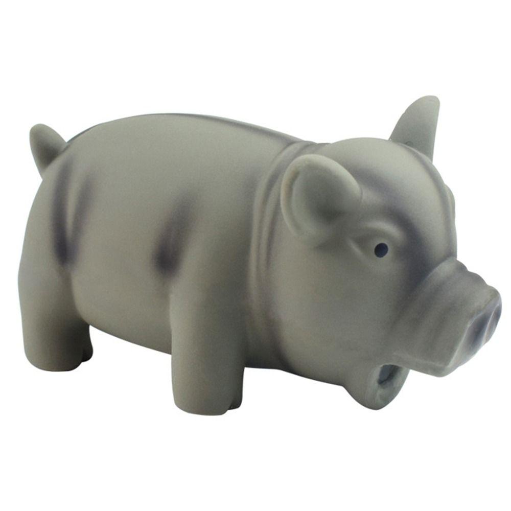 Тренировка жевания Чистка зубов Интерактивные жевательные игрушки для собак Латексные жевательные игрушки для питомцев Пищалка Резина Звук Свинья