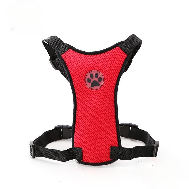 Breathable Mesh Dog Harness Car Automotive Seat Safety Dog Chest Straps Outdoor Training Adjustable Straps Pet Leash With