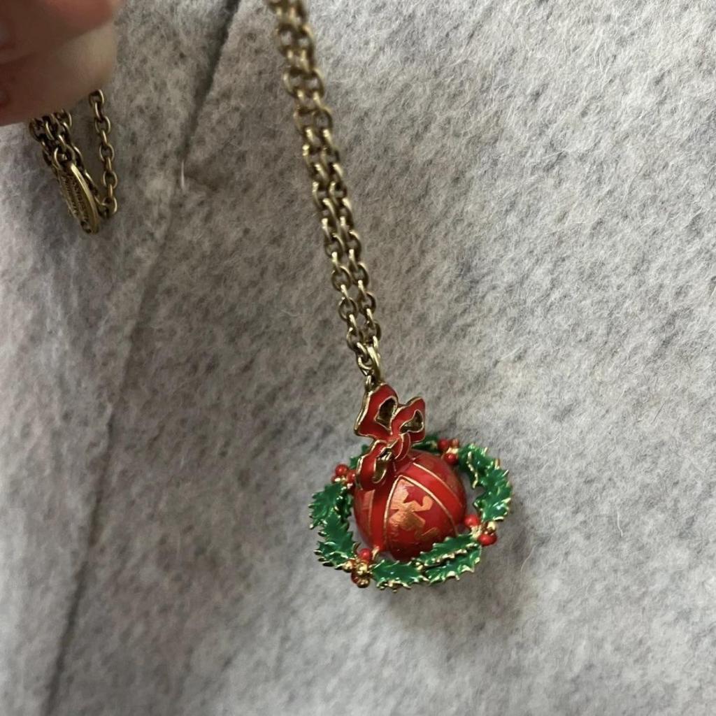 Рождественская серия вдовствующей императрицы: 3D Ожерелье Планета с Цветовой Схемой Дерева - Идеальный Праздничный Подарок